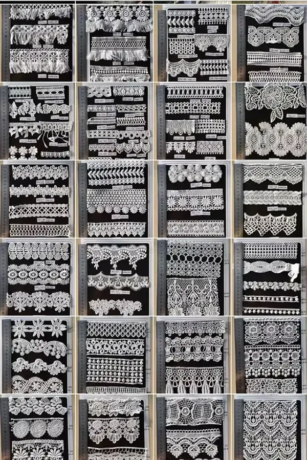 Multicolor Embroidered Lace With 3d Mesh Flowers Ribbon Beaded Tube Barcode Embroidery Lace