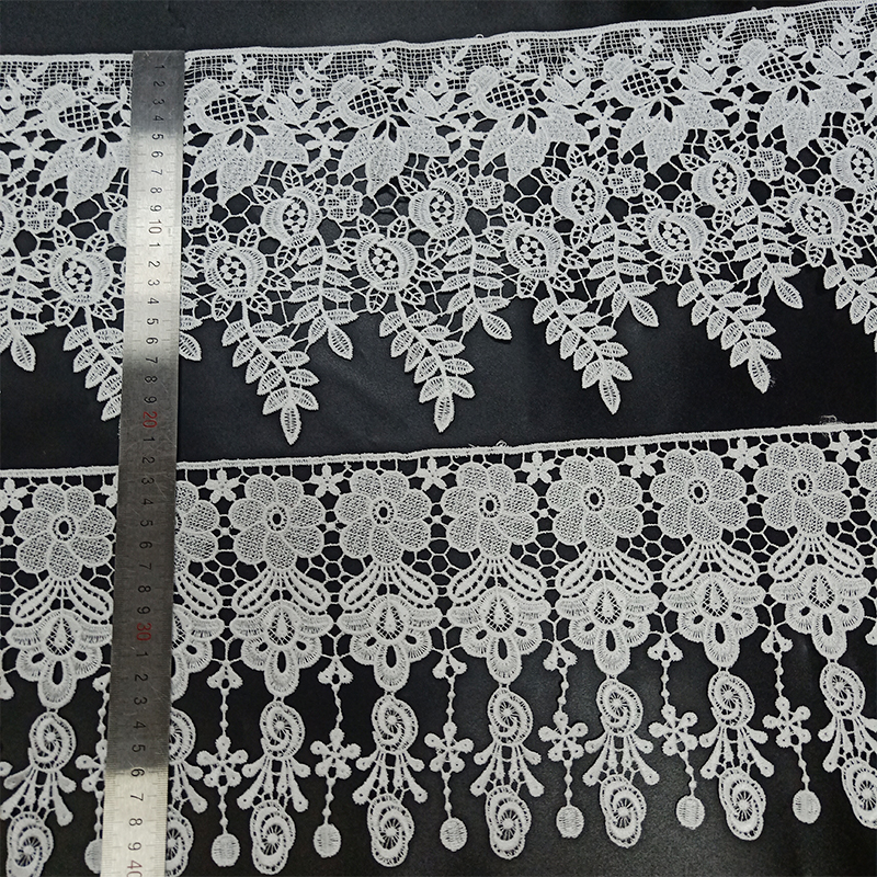 Manufacturer Wholesale Hot Sale 100% Polyester Fabric Flower and Bird Pattern Embroidery Lace Fabric