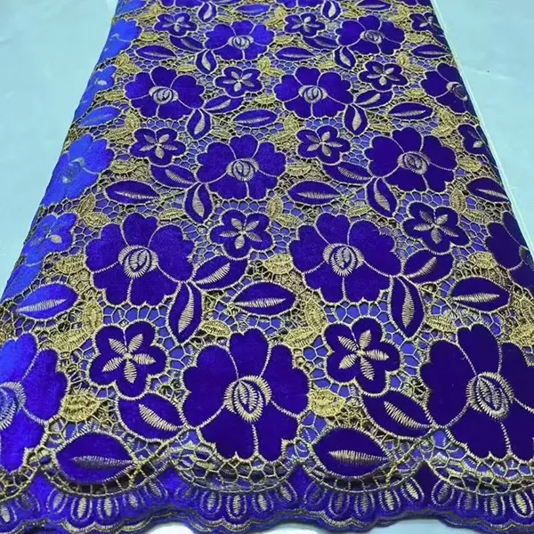 Grosir Mewah Beludru Guipure Renda Timur Tengah Beludru Renda Kain Fashion Kualitas Tinggi Beludru Renda